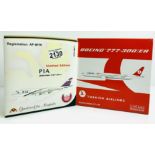 2x 1:400 Airliners - To Include: PIA Boeing 747-367, Turkish 777-300ER - Boxed, P&P Group 2 (£18+VAT