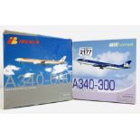 2x Dragon Wings 1:400 Airliners - To Include: Air Comet A340-300, Iberia A340-600 - Boxed, P&P Group