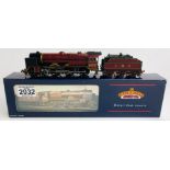 Bachmann 31-281 P/Boiler Scot 6155 'The Lancer' LMS Crimson 3500 Gal Tender - Boxed P&P Group 1 (£