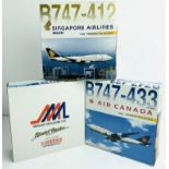 3x Dragon Wings 1:400 Airliners - To Include: Air Canada 747-433, Air Canada 747-433, Singapore