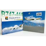 2x Dragon Wings 1:400 Airliners - To Include: Gulf Air A330, South African B747 - Boxed, P&P Group 2