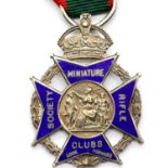 The Society of Miniature Rifle Clubs enamelled hallmarked silver medal. P&P Group 1 (£14+VAT for the