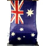 Australian national flag, 150 x 90 cm, showing signs of wear. P&P Group 1 (£14+VAT for the first lot