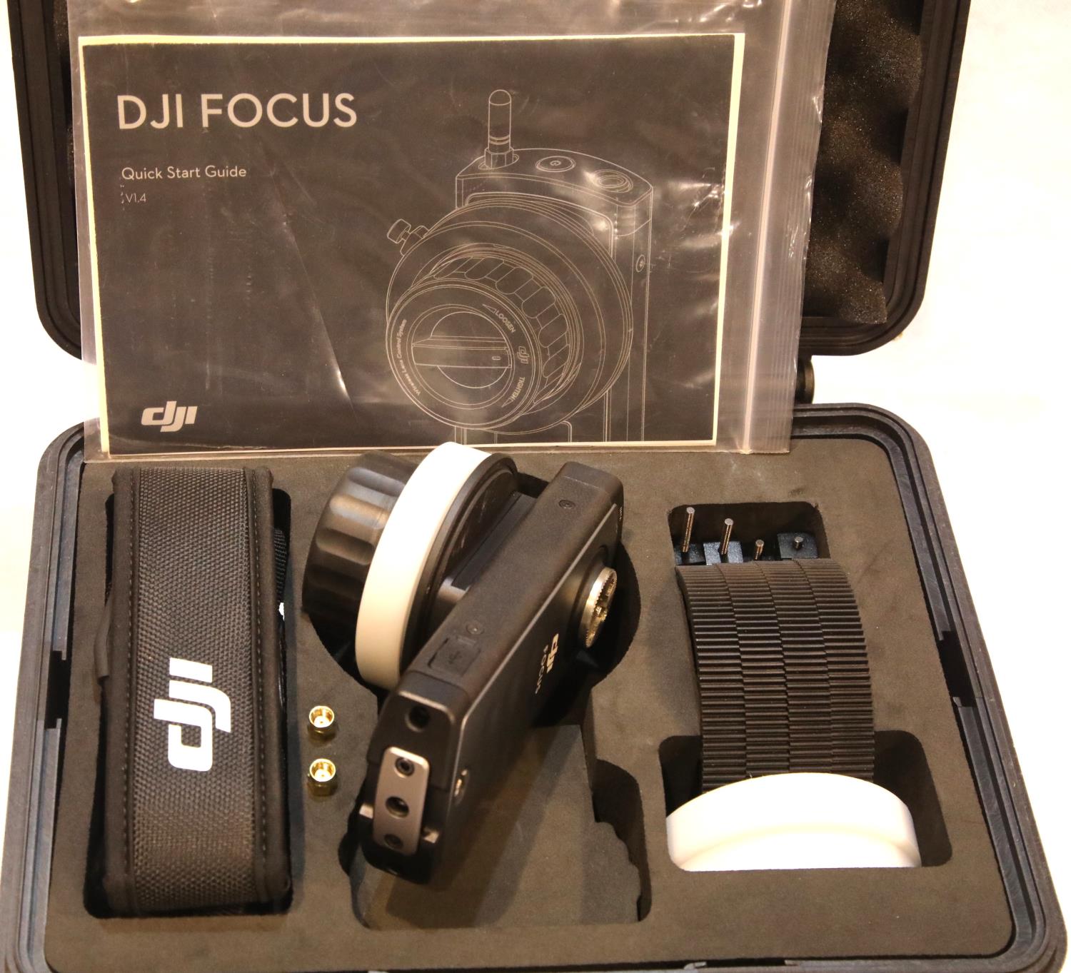dji Focus wheel wireless lens, with straps and accessories, in a fitted DJI hard case. P&P Group