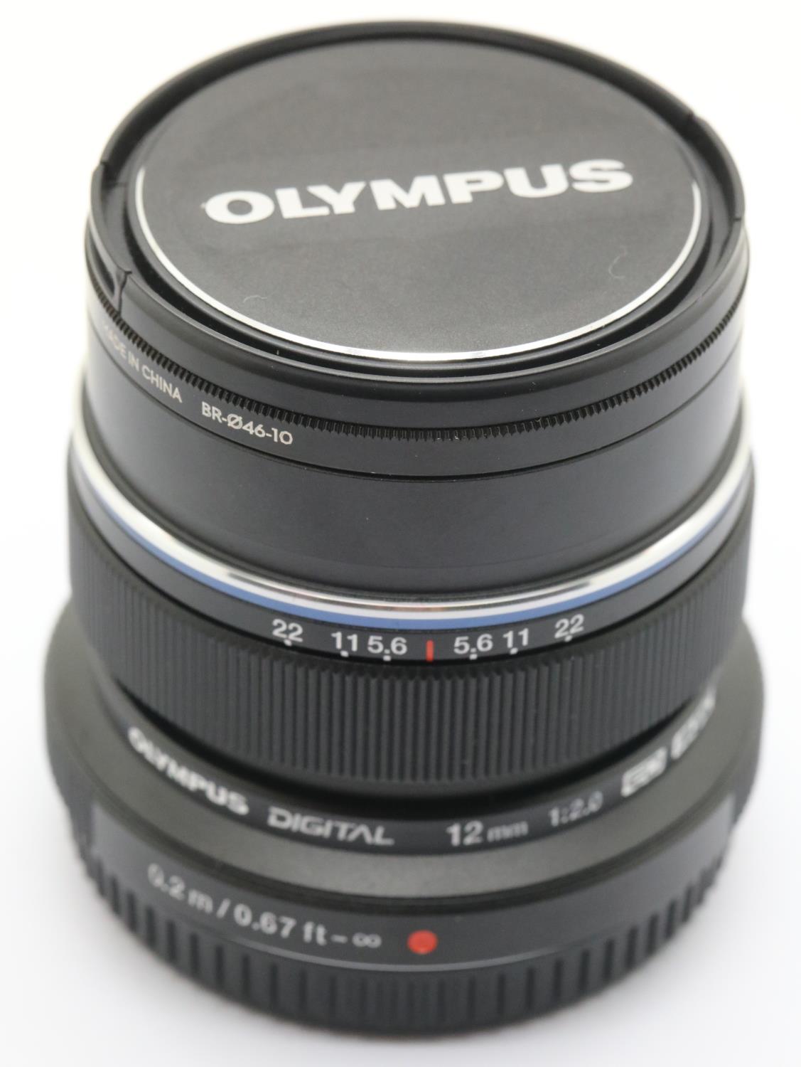 Olympus M. Zuiko digital lens, 12mm 1:2.0. P&P Group 1 (£14+VAT for the first lot and £1+VAT for - Image 4 of 4