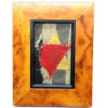 Framed WWII Political Prisoners Concentration Camp Star. P&P Group 2 (£18+VAT for the first lot