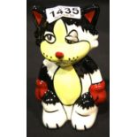 Lorna Bailey cat, Ali, H: 14 cm. P&P Group 1 (£14+VAT for the first lot and £1+VAT for subsequent