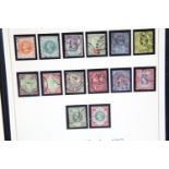 Victorian set of fourteen stamps, The United Kingdom 1887 Jubilee Stamp Set from Harrington &