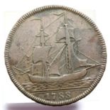 1788 John Wilkinson Iron Master large copper token. P&P Group 1 (£14+VAT for the first lot and £1+