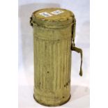 WWII German D.A.K (Afrika Korps) Gas Mask Canister. P&P Group 3 (£25+VAT for the first lot and £5+