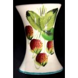 Small Wemyss Raspberries vase, H: 11 cm. P&P Group 2 (£18+VAT for the first lot and £3+VAT for