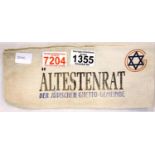 WWII type Jewish Ghetto Altestenrat armband. P&P Group 1 (£14+VAT for the first lot and £1+VAT for