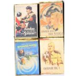 Four WWII Hitler Youth Matchboxes with matches. As sold by members of the HJ to raise funds. P&P