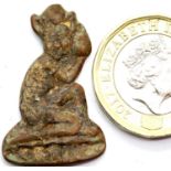 Bronze cast image - medieval, depiction of Greek Satyr - mythical beast. P&P Group 1 (£14+VAT for