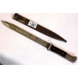 WWII Waffen SS Acid Etched Bayonet-9th Panzer Grenadiers. P&P Group 2 (£18+VAT for the first lot and