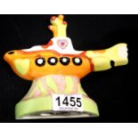 Flatback Yellow Submarine from Bairstow Manor Collectables, H: 15 cm. P&P Group 1 (£14+VAT for the