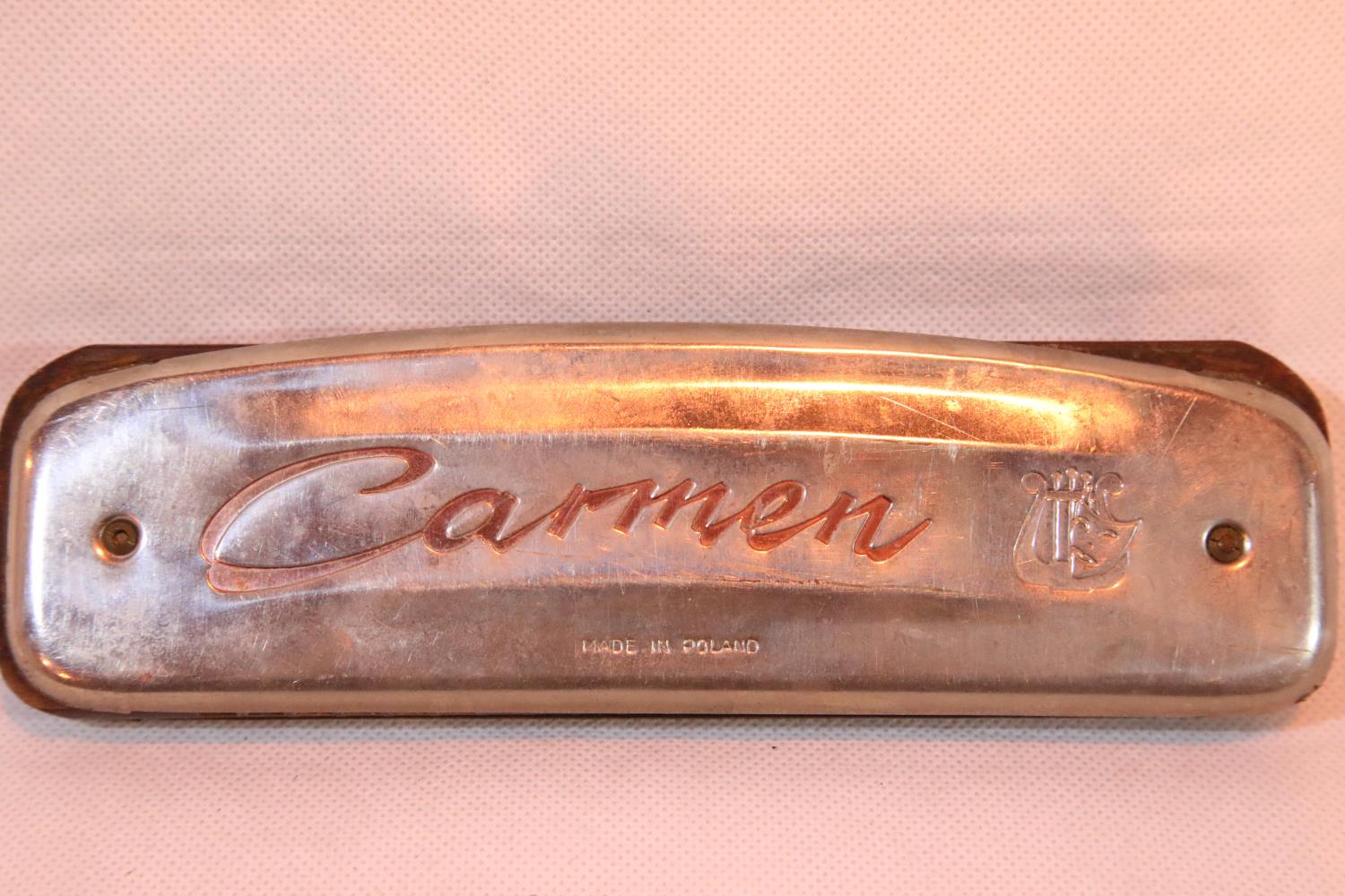 Carmon harmonica, Made in Poland. P&P Group 1 (£14+VAT for the first lot and £1+VAT for subsequent