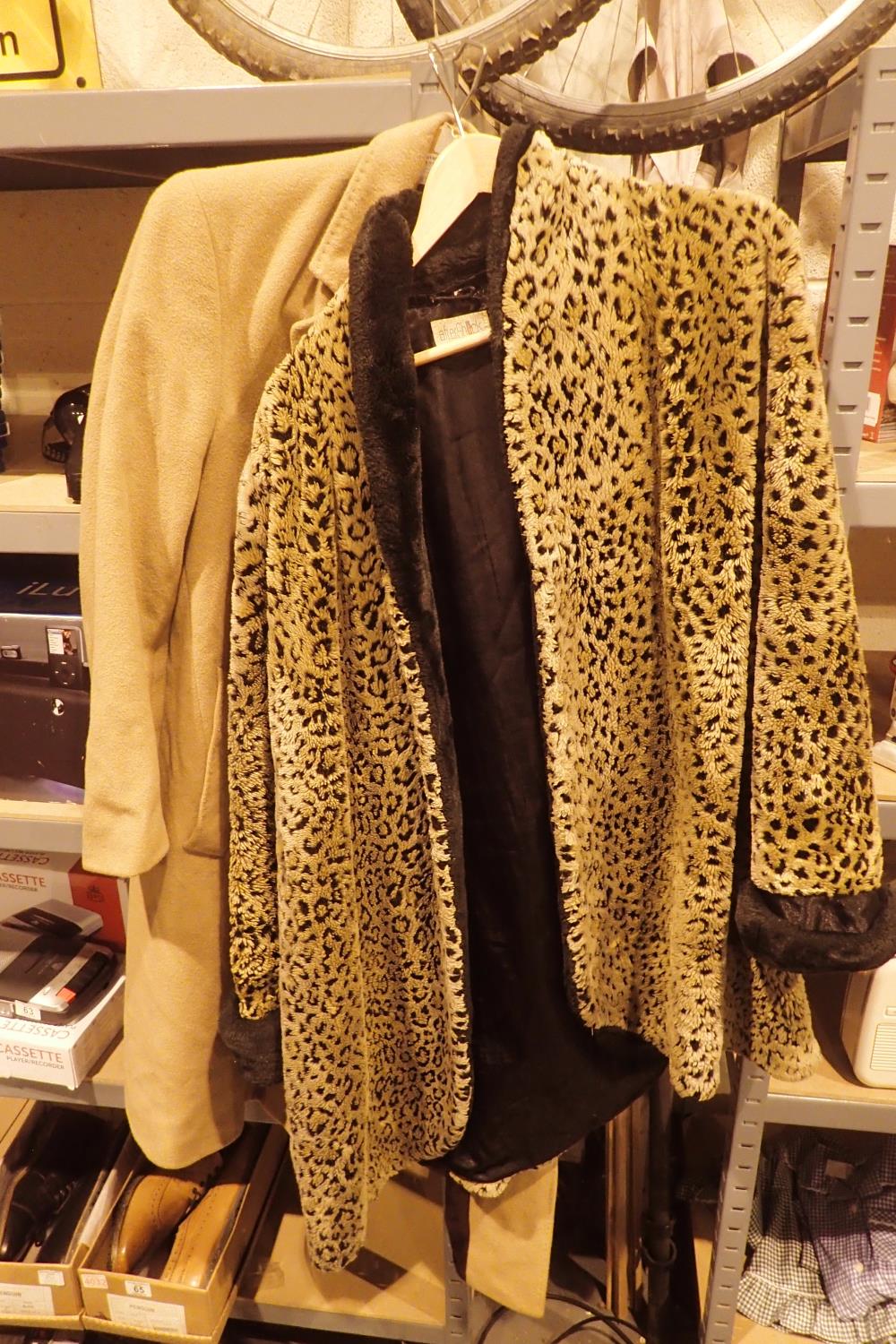 Two ladies coats, including a Varteks cashmere coat. Not available for in-house P&P