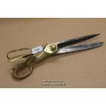 *Antique Huge 15" Wilkinson Brass & Steel Tailor'S Shears Scissors- (Lot Subject To VAT) [LQD108]