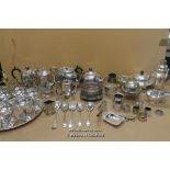 *A Large Quantity of Antique Plated Dinnerware (Lot Subject To VAT) [LQD108]