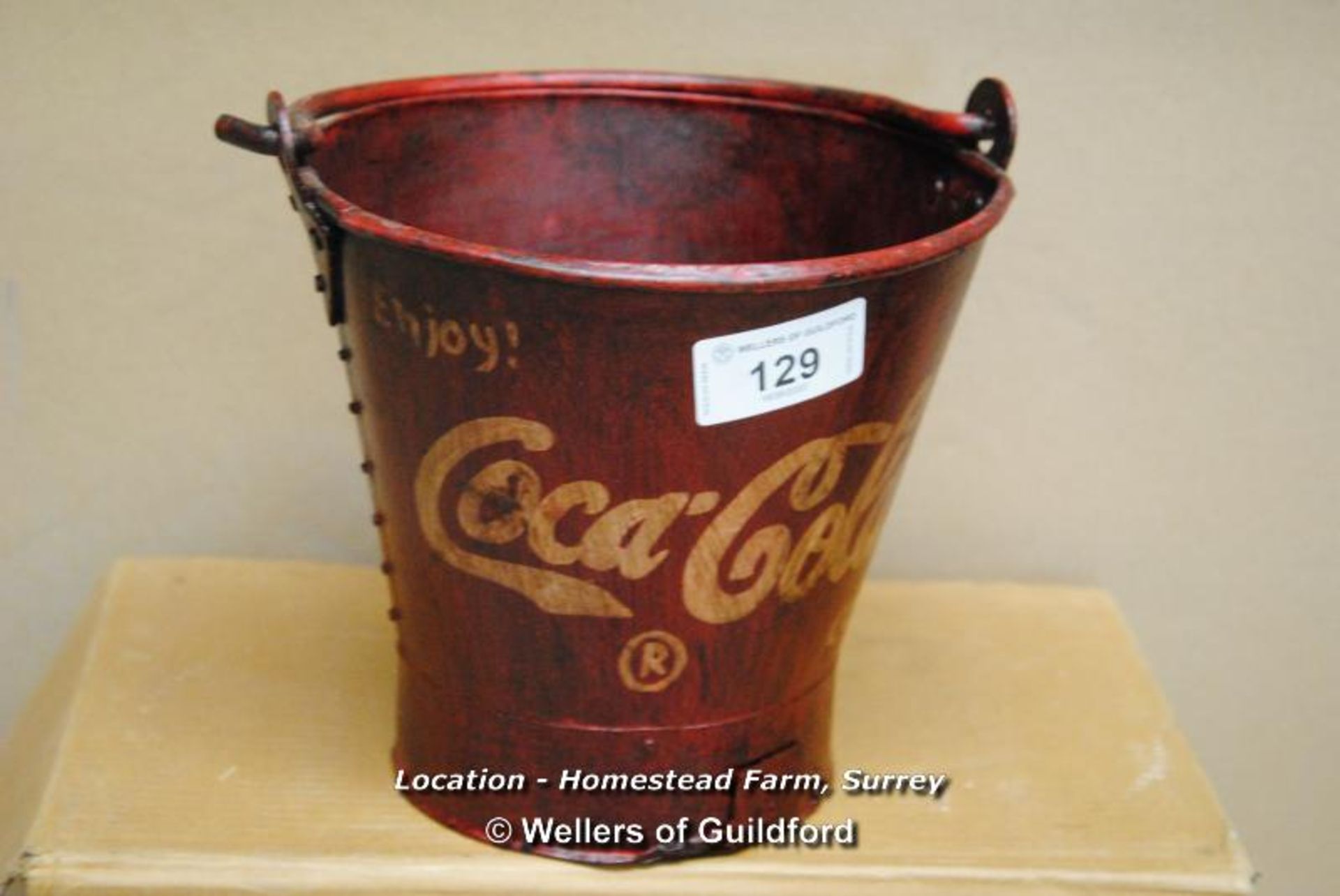 *COCA-COLA ICE BUCKET (25CM TALL) [LOCATION: HOMESTEAD FARM - CALL THE OFFICE TO BOOK A COLLECTION