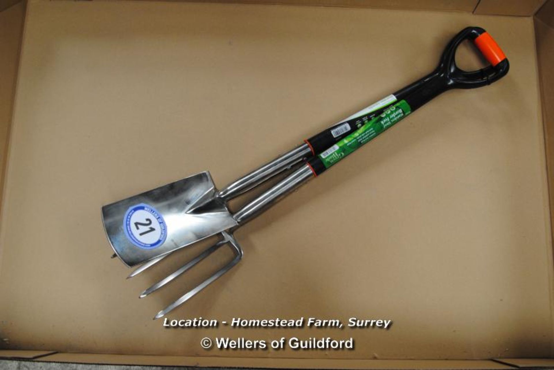 *NEW GREENBLADE STAINLESS STEEL BORDER FORK AND SPADE SET [LOCATION: HOMESTEAD FARM - CALL THE
