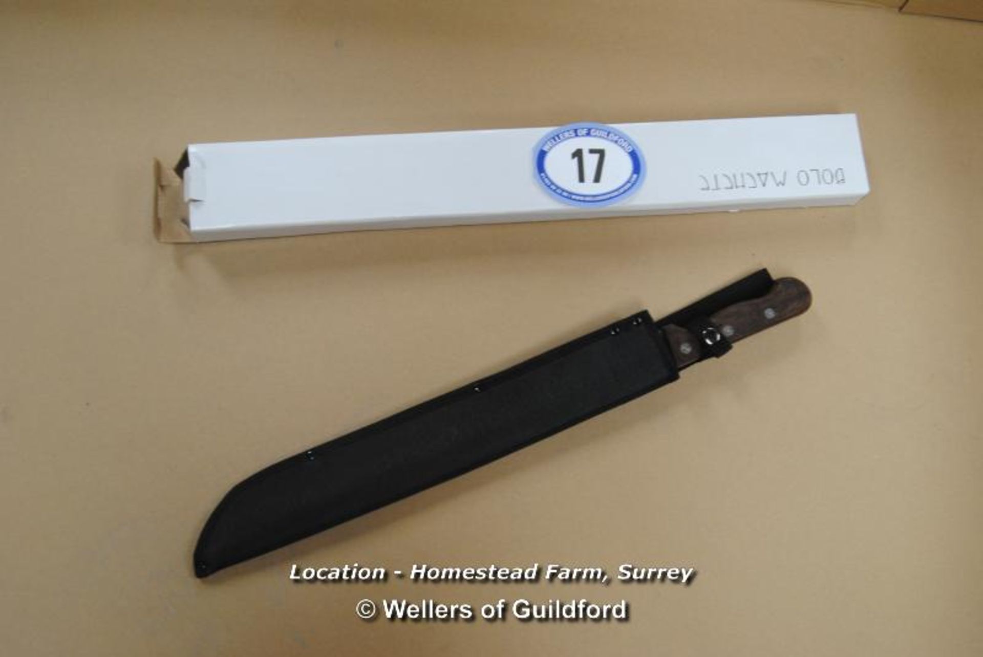 *NEW 24" BOLO MACHETTE AND SHEATH [LOCATION: HOMESTEAD FARM - CALL THE OFFICE TO BOOK A COLLECTION - Image 3 of 3