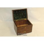 *Mahogany Fitted Campaign Travelling Medicine Apothecary Cabinet 1 Drawer [LQD116]