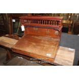 *PITCH PINE READING SLOPE WITH GALLERY