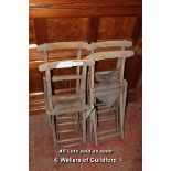 *- SET OF FOUR FOLDING CHILDRENS CHAIRS [0]