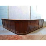 *RECLAIMED OAK L SHAPED BAR WITH TEAK TOP