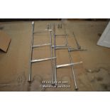 TWO SETS OF FRENCH PATISSERIE SHELF BRACKETS