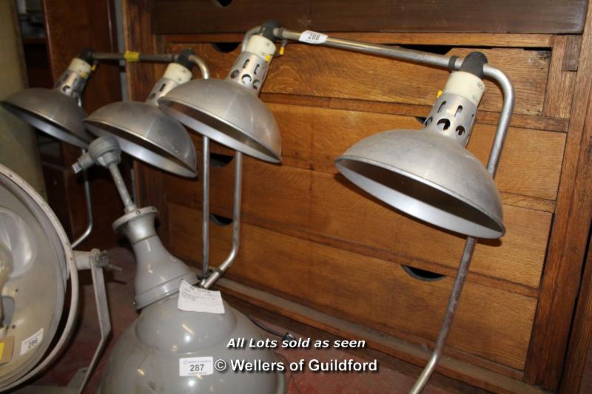 *- PAIR OF DOUBLE INDUSTRIAL LIGHTS [0]