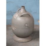 *SET OF FOUR METAL GAS VESSELS. 585MM ( 23" ) HIGH, 380MM ( 15" ) DIA [0]