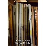 *APPROX EIGHTEEN MIXED INTERNAL ANE PART GLAZED FRONT DOORS