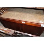 *TWO RECLAIMED MAHOGANY DADO PANELS FROM A VICTORIAN DISPLAY CABINET