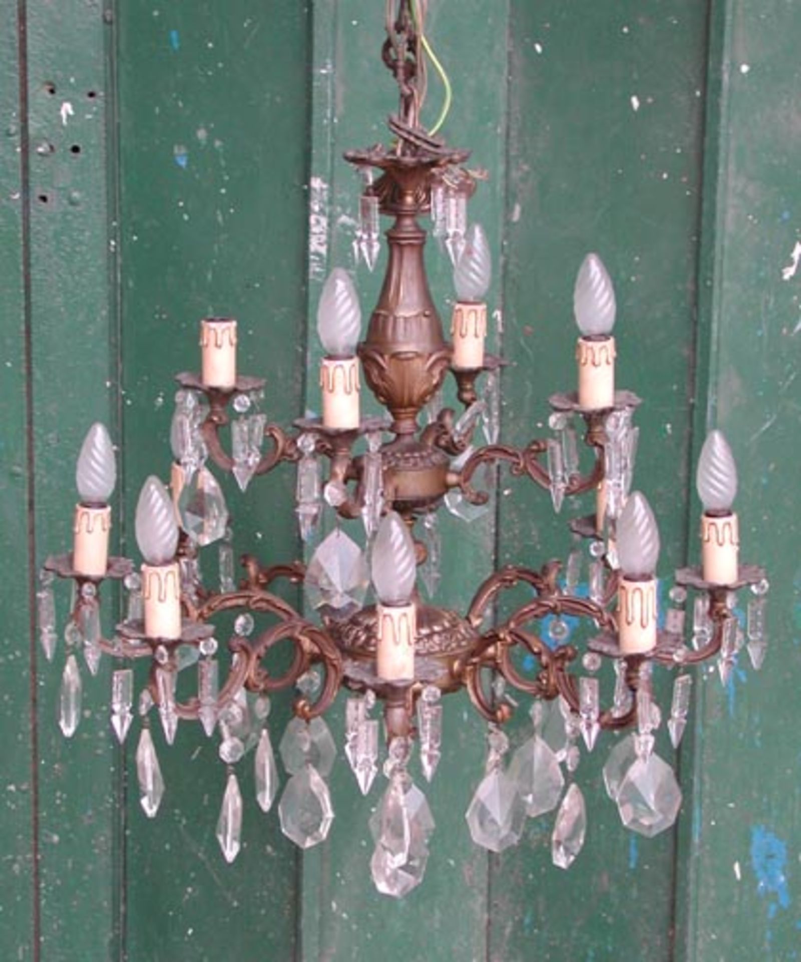 *ITALIAN CHANDELIER, CIRCA 1950, RECENTLY WIRED. HEIGHT 970MM (38.25IN) X DIAMETER 670MM (26. - Image 5 of 5