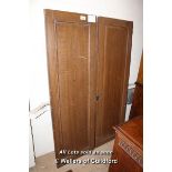 *PAIR OF PINE PAINTED CUPBOARD DOORS [0]