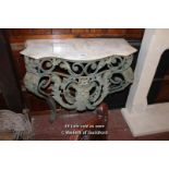 *MARBLE TOPPED CONSOLE TABLE [0]