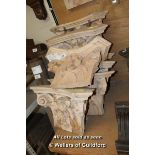 *SET OF FOUR PINE CORBELS