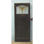 *EDWARDIAN HALF GLAZED FRONT DOOR. 805MM ( 32" ) WIDE X 1945MM ( 86.5" ) HIGH [0]