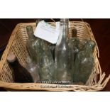 *COLLECTION OF OLD DECORATIVE GLASS BOTTLES [0]