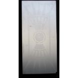 *FOUR ART DECO ETCHED GLASS PANELS