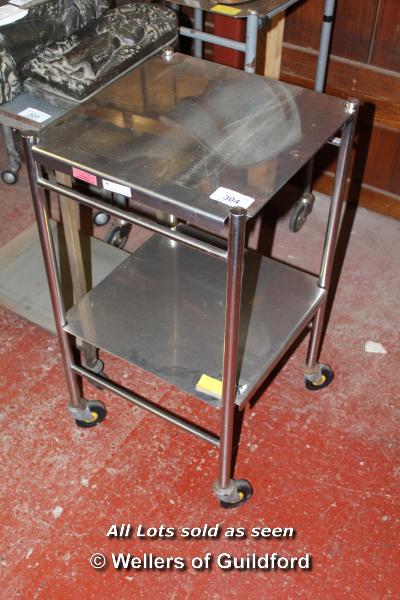 *INDUSTRIAL STAINLESS STEEL MEDICAL TROLLEY