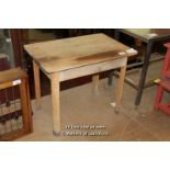 *PINE & BEECH TABLE. 910MM WIDE X 600MM LONG X 740MM HIGH [0]