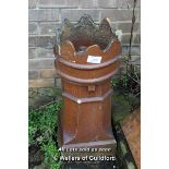 *SALT GLAZED CROWN TOP CHIMNEY POT