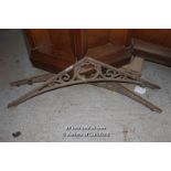 *TWO DECORATIVE CAST IRON ARCHED BRACKETS