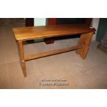 *PITCHED PINE BENCH SEAT