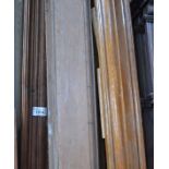 *SELECTION OF OAK MOULDINGS, CORNICE AND SKIRTING