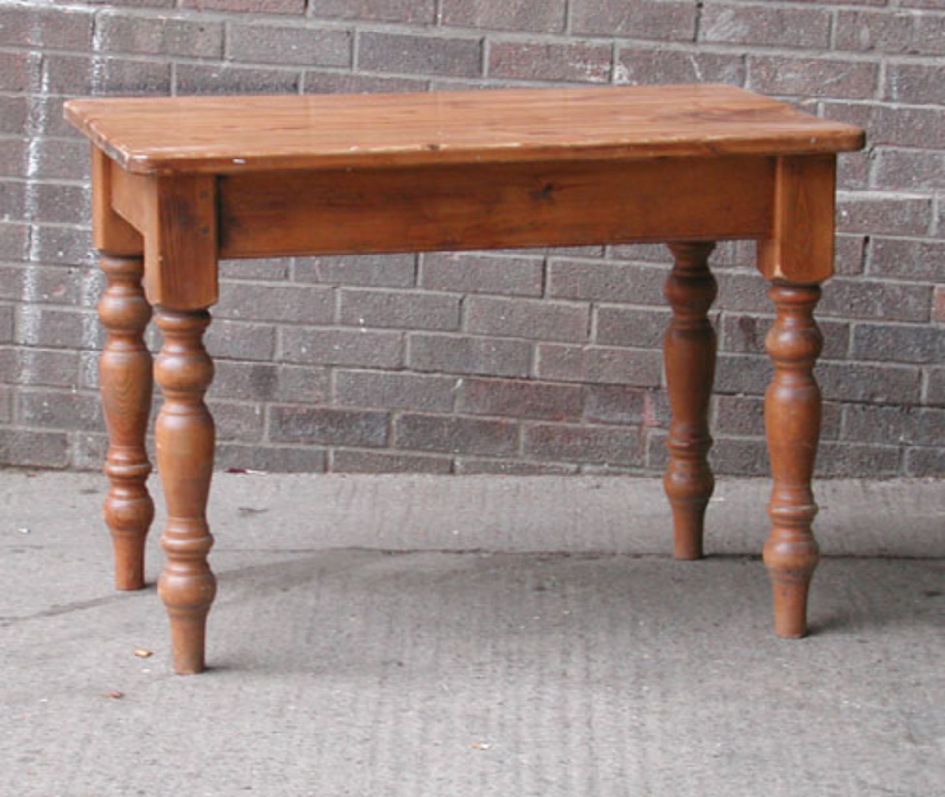 *PINE CAFÉ TABLE LATE 1900S - Image 3 of 3